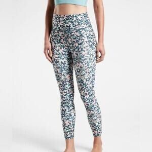 Athleta Salutation Stash Pocket‎ 7/8 Leggings Multi-colored Womens XS
